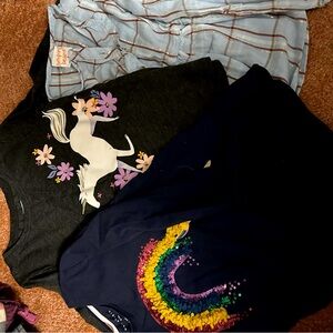 3 long sleeve girls shirts size 5